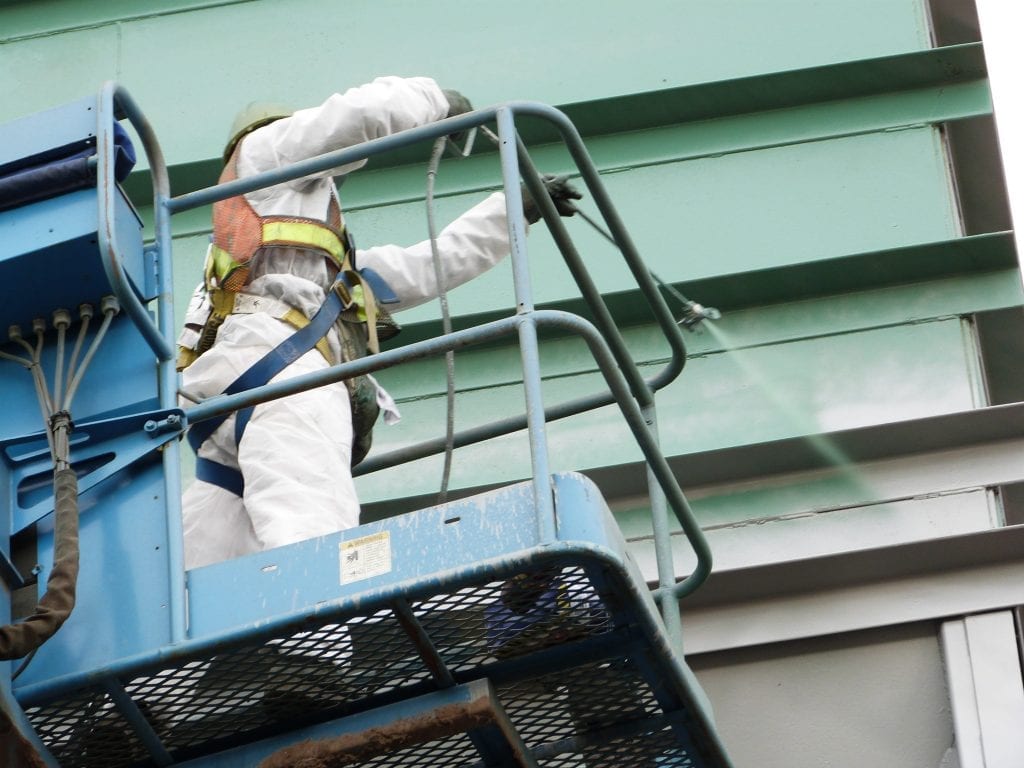 silo peinture Projet en cour peinture de dépoussièreur